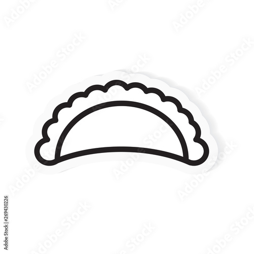dumplings icon- vector illustration