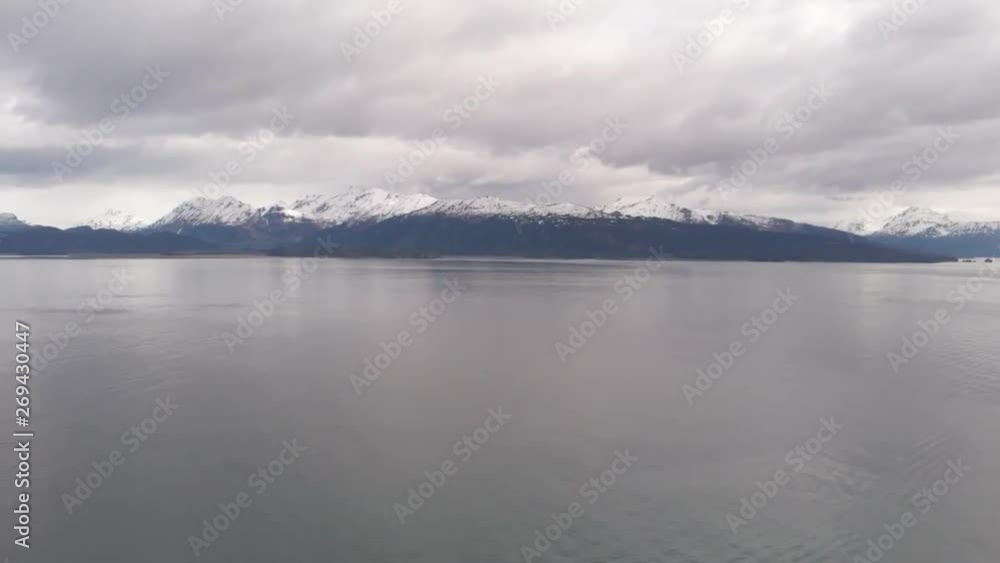 Views of Kachemak bay and the busy spit in Homer Alaska Views of Kachemak bay and the busy spit in Homer Alaska