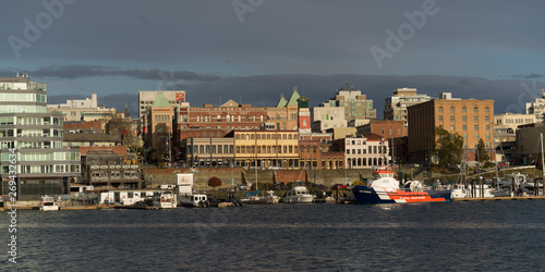 Buildings at waterfront, Vancouver island, Victoria, British Columbia, Canada © klevit
