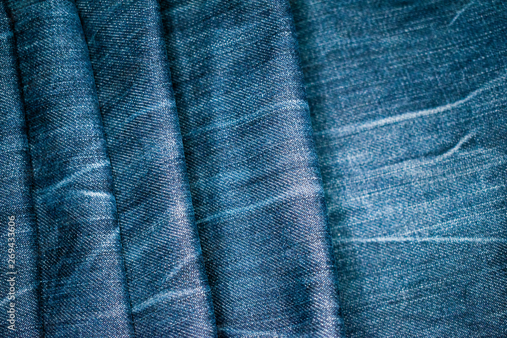 Denim blue and grey fabric in the structural perspective of the image. Denim blue and grey fabric in the structural perspective of the image.
