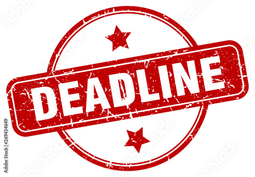 deadline sign