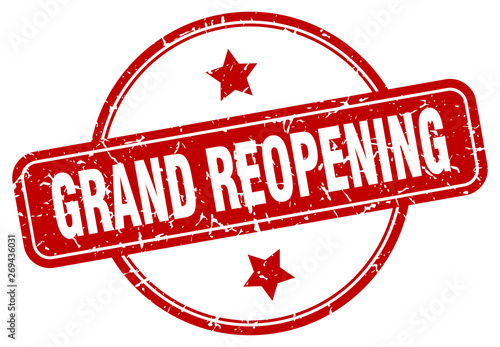 grand reopening sign