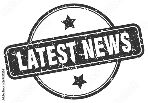 latest news grunge stamp
