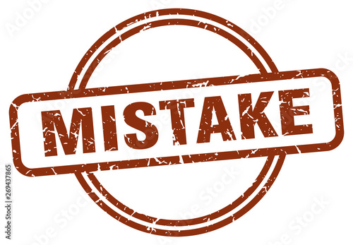 mistake stamp