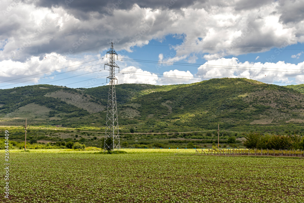 Rural Landscape with Upper Thracian Plain near town of Perushtitsa, Plovdiv Region, Bulgaria Rural Landscape with Upper Thracian Plain near town of Perushtitsa, Plovdiv Region, Bulgaria