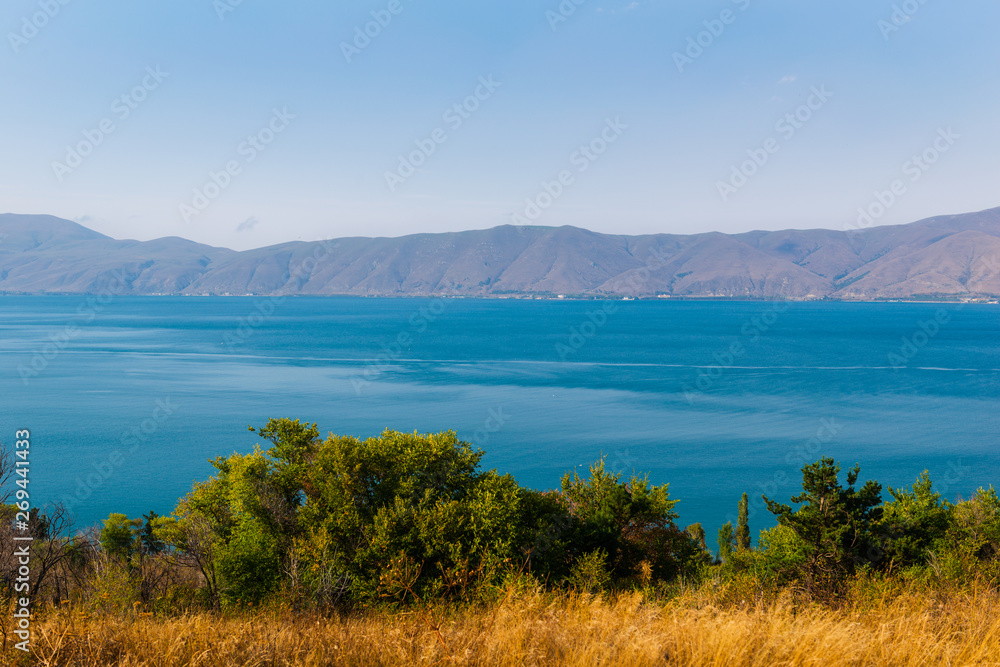 Beautiful view of Lake Sevan, Armenia