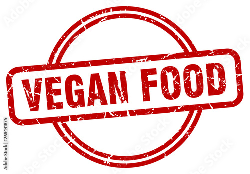 vegan food grunge stamp