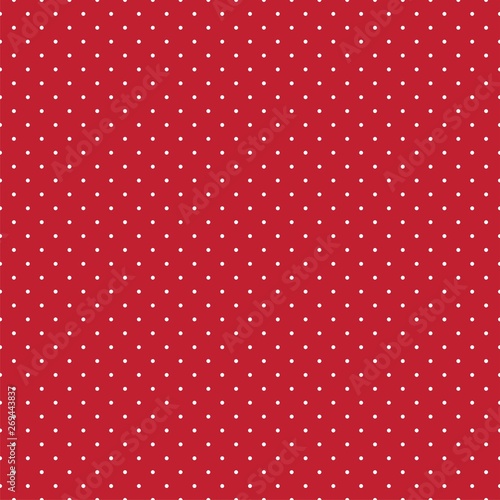 Seamless abstract polka dot shapes on red background for fabric, wallpaper, tablecloths, prints and designs. The EPS file (vector) has a pattern that will smoothly fill any shape.