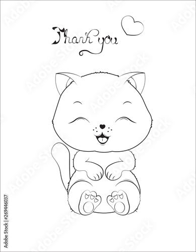 little kitten coloring