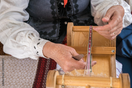 The ancient way of weaving in Latvia.