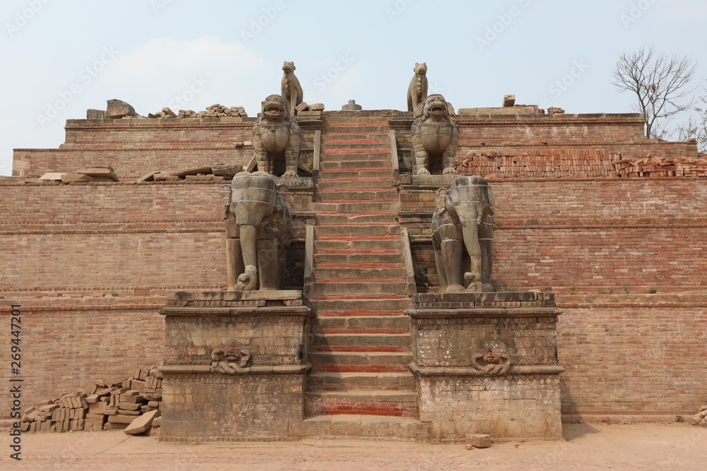 Naklejka premium Bhaktapur temple ruins