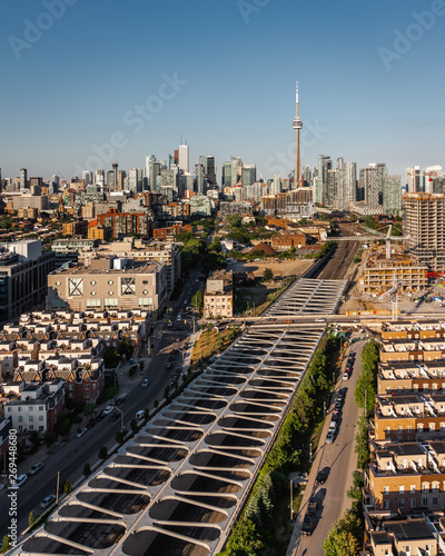 Photography City skyline view of downtown Toronto Canada