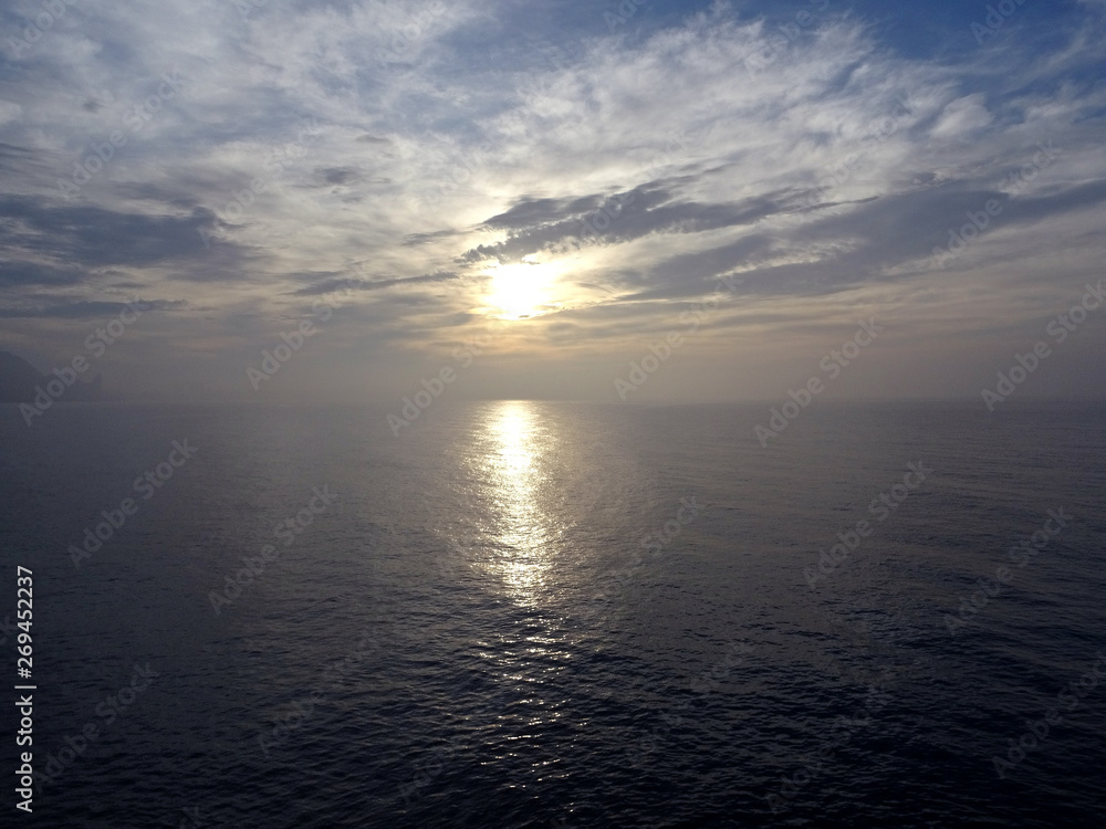 Sea view at sunrise
