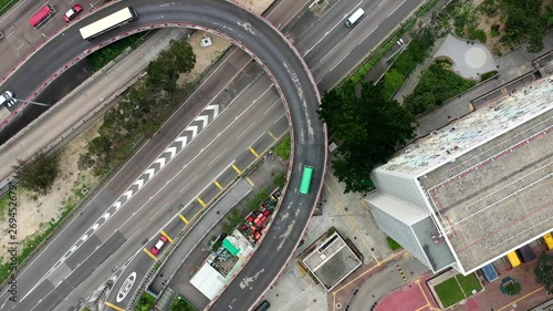 Drone fraffic video from Hongkong photo