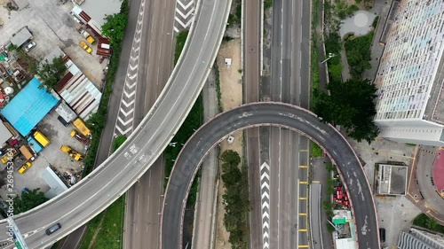 Drone fraffic video from Hongkong photo