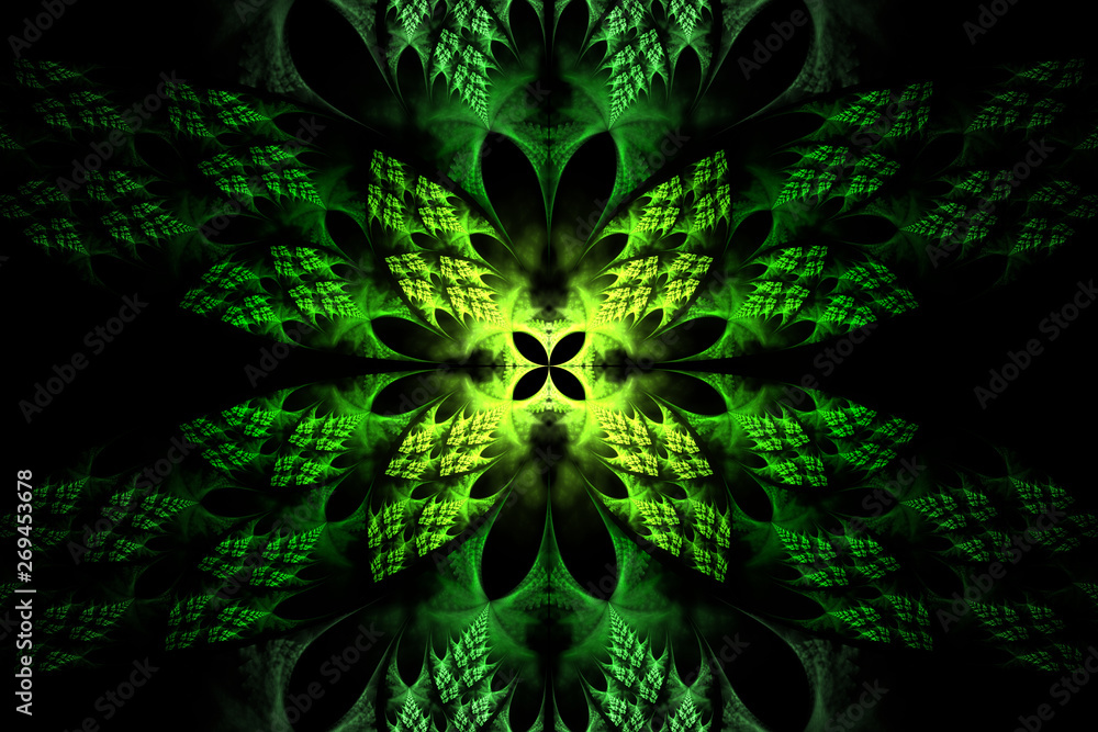 Abstract floral fractal
