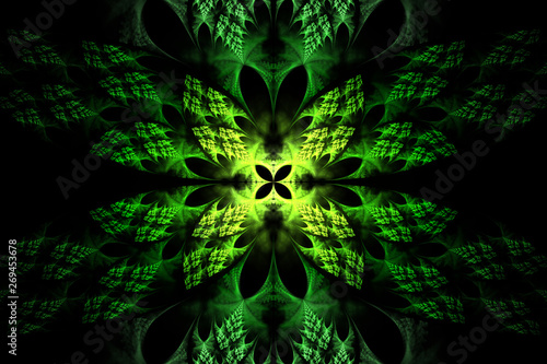 Abstract floral fractal