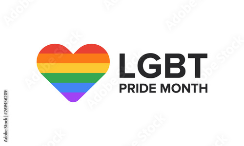 Free Download LGBT Pride Month in June. Lesbian Gay Bisexual Transgender. Celebrated annual. LGBT flag. Rainbow love concept. Human rights and tolerance. Poster, card, banner and background. Vector ilustration - GFXLoad