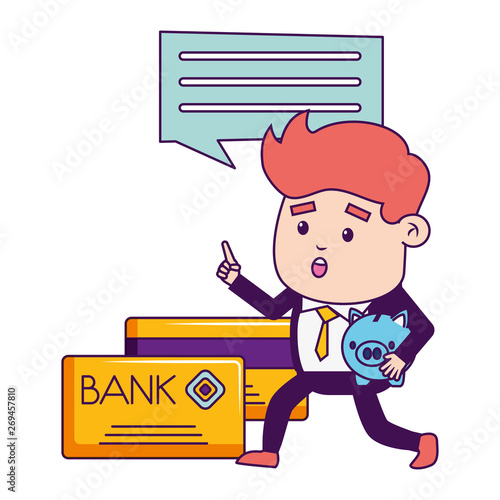 businessman online payment