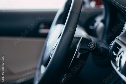 Car integrated turning indicator with headlight switch toggle © Nana_studio