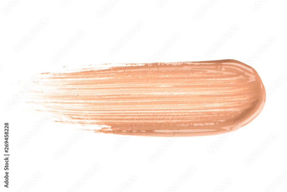 Liquid Foundation Smudge On White Background. Liquid Foundation Smudge On White Background.