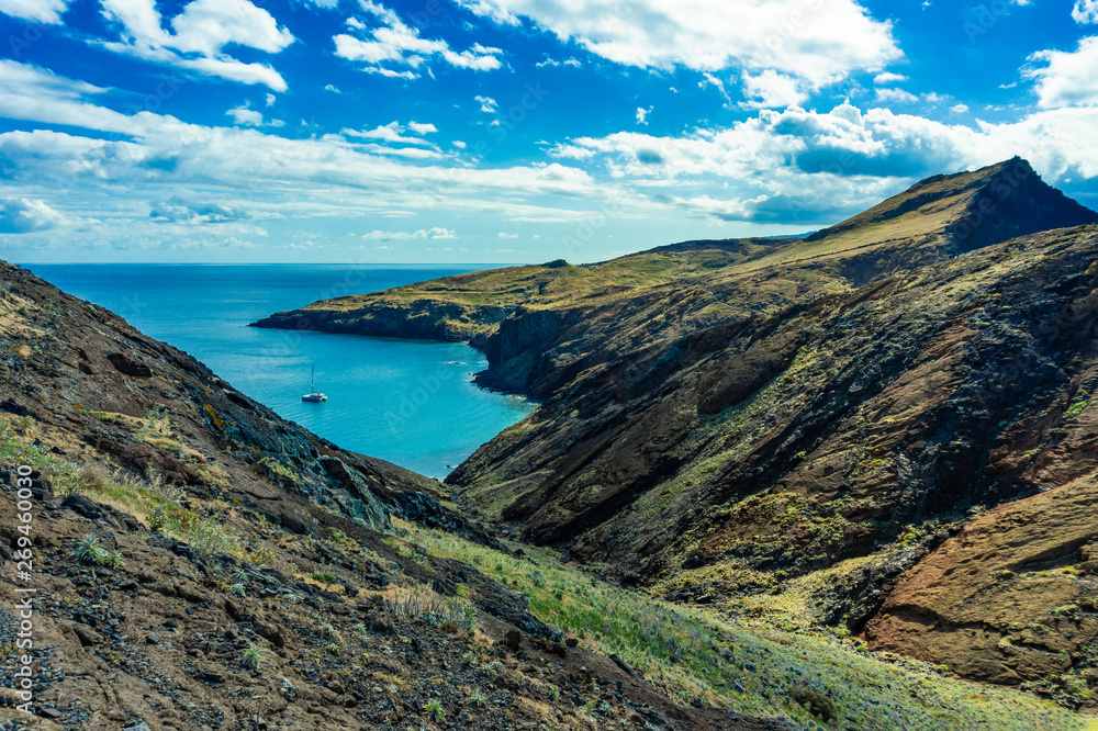 Cliffs at Ponta de Sao Lourenco, Madeira islands