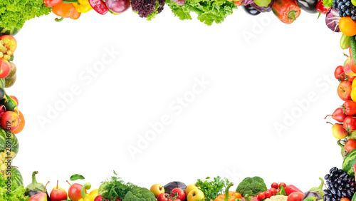 Fototapeta Naklejka Na Ścianę i Meble -  Fruits and vegetables frame