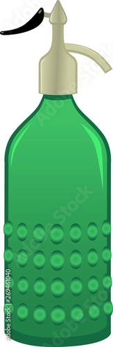 Photos Syphon or siphon seltzer bottle, realistic EPS 8 vector illustration