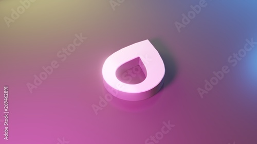 3d symbol of flame icon render photo