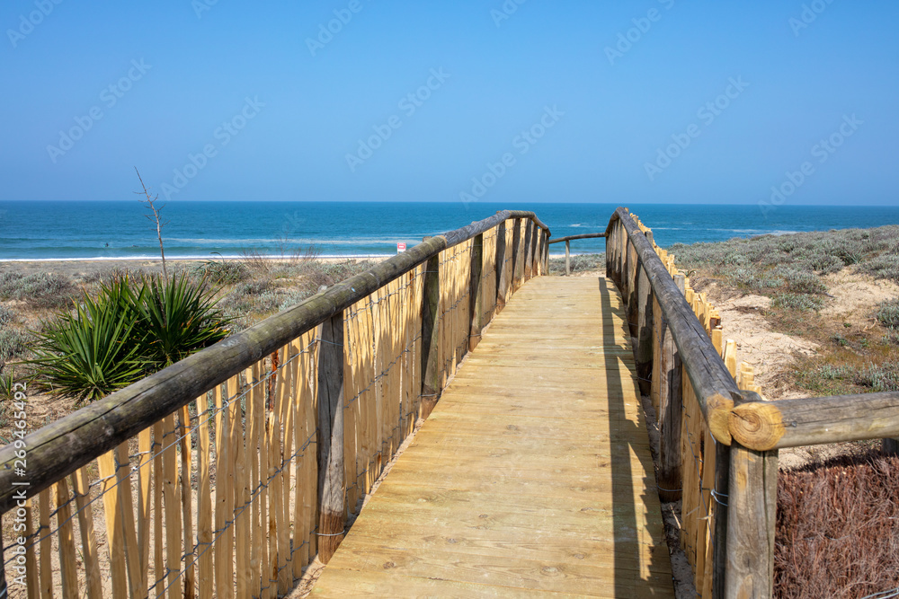 central beach of Hossegor Soorts France