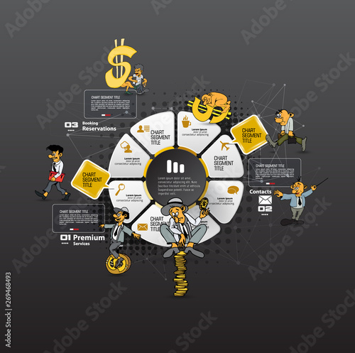Infographic vector elements for business illustration