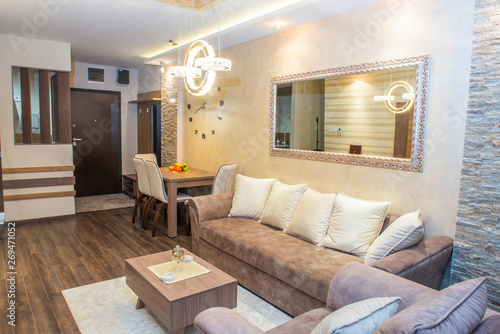 Luxurious wooden apartment