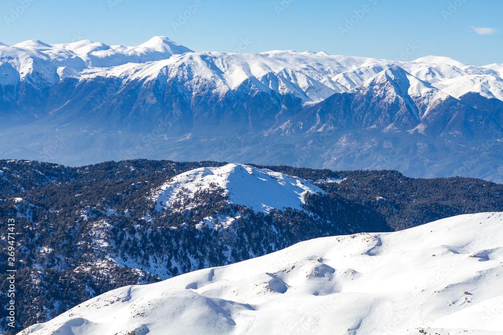Snowy Mountains in the Turkey