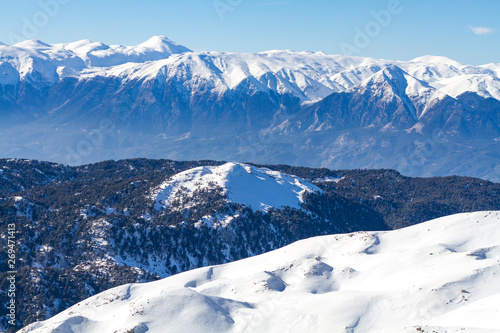 Snowy Mountains in the Turkey