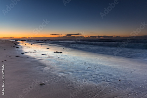 Clear Skies Dawn at the Beach Seascape