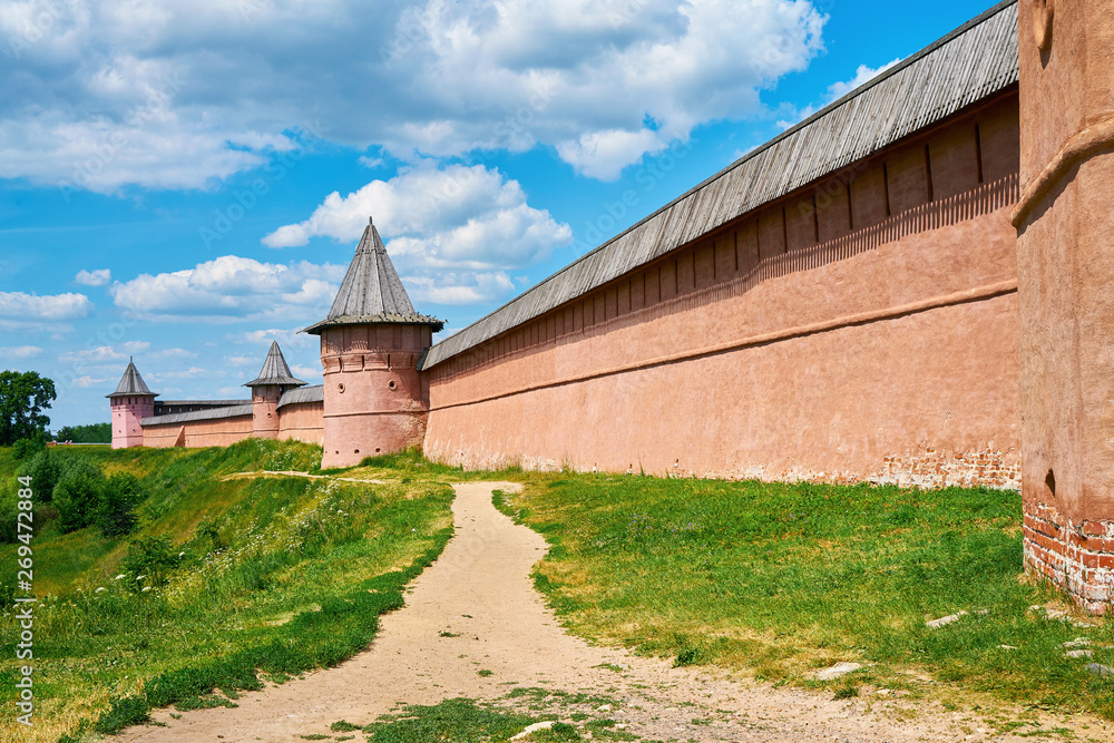 St Euthymius Monastery. Golden Ring of Russia, ancient town of Suzdal, Vladimir region, Russia.