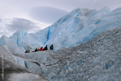walking on the glacier