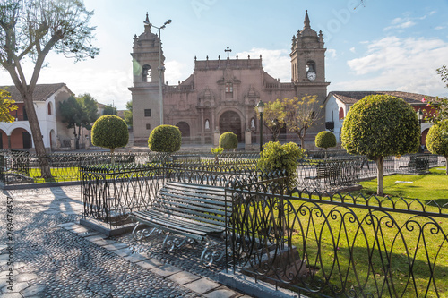 Main square in Ayacucho, Peru photo