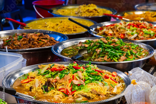 Thai street food vendor in Bangkok, Thailand