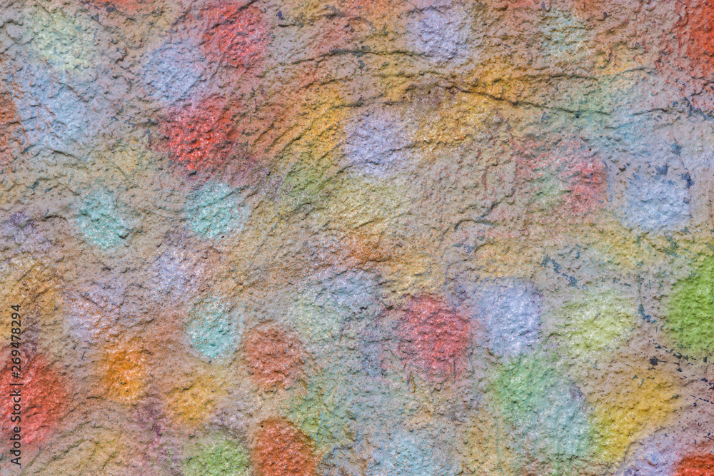 Colorful texture of painted concrete Colorful texture of painted concrete