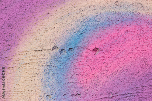 Colorful texture of painted concrete