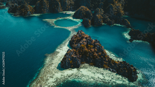 Fototapeta Naklejka Na Ścianę i Meble -  coral reef from above