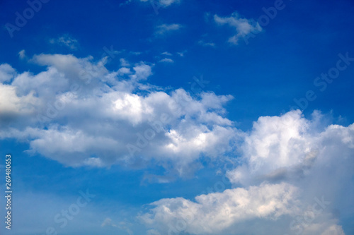 white clouds on blue sky  nature cloud