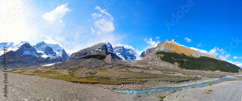 Jasper National Park Mountains and Glacier Fields © Jason Bonfield