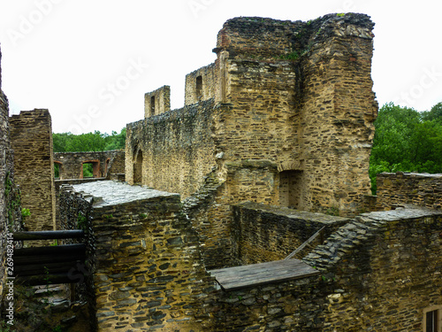 This is a ruin of medieval castle Okoř in Czech Republic