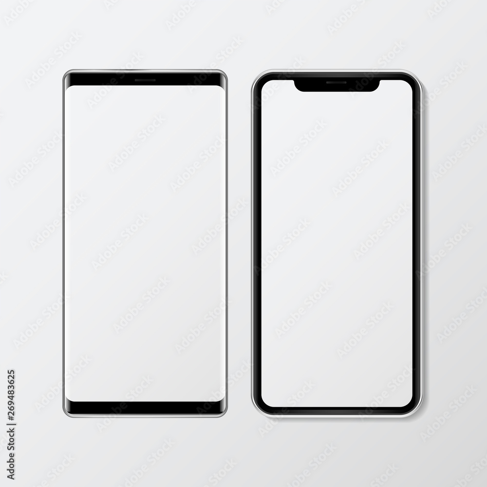Digital device mockup set Digital device mockup set