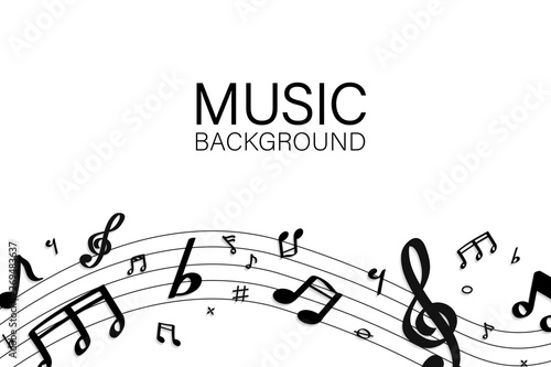 Musical notes background