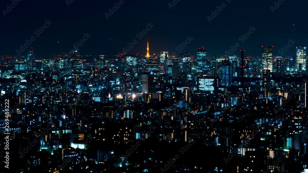 東京夜景・タイムラプス 東京夜景・タイムラプス