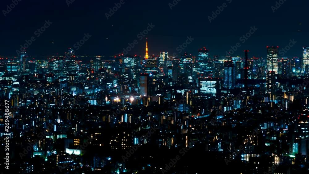 東京夜景・タイムラプス 東京夜景・タイムラプス