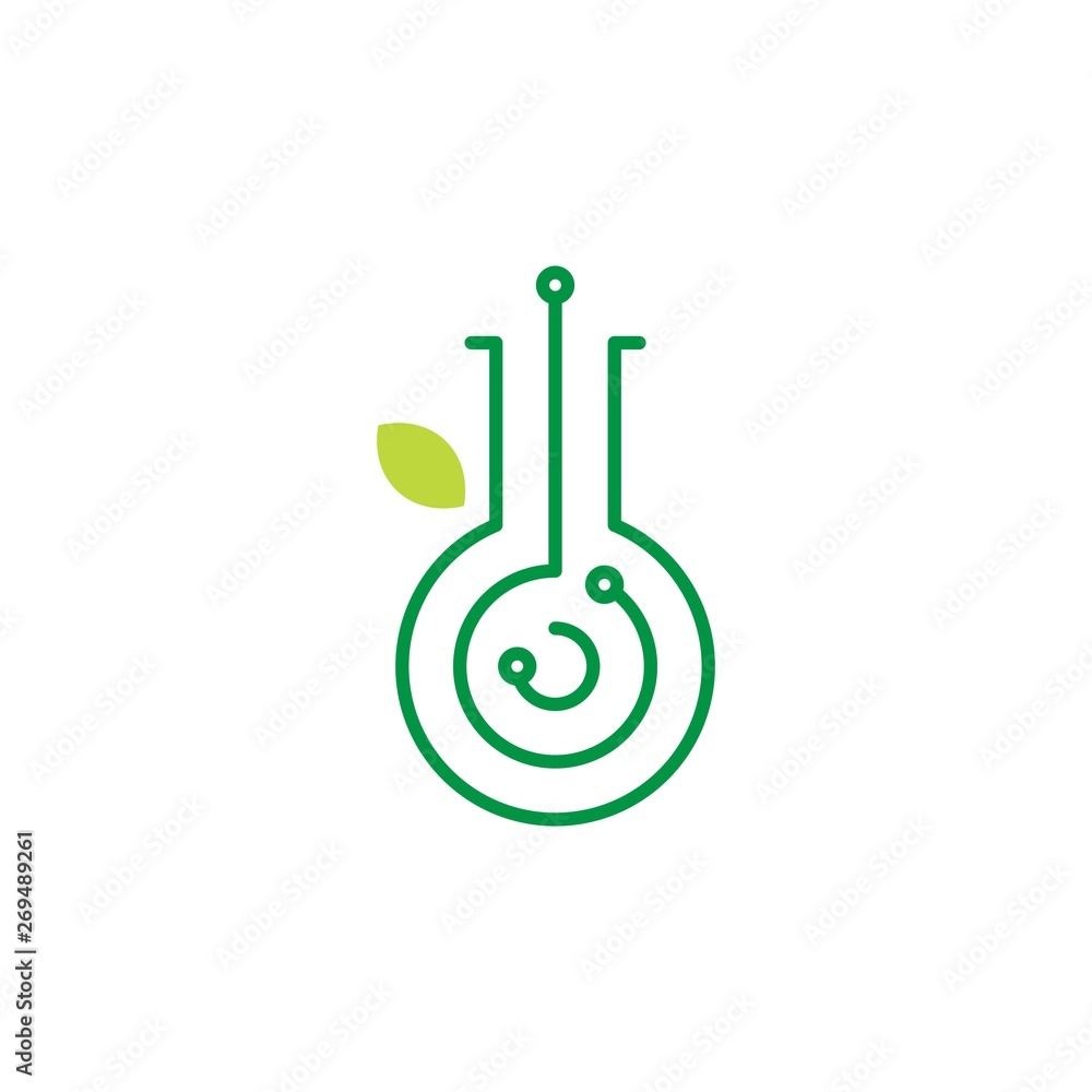lab tech test logo vector icon illustration